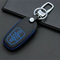 Cheap Genuine Leather Key Ring Auto Key Bags Smart for Audi A3 - Blue